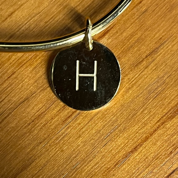 Initial “H” Knot Bangle Bracelet - Picture 3 of 5